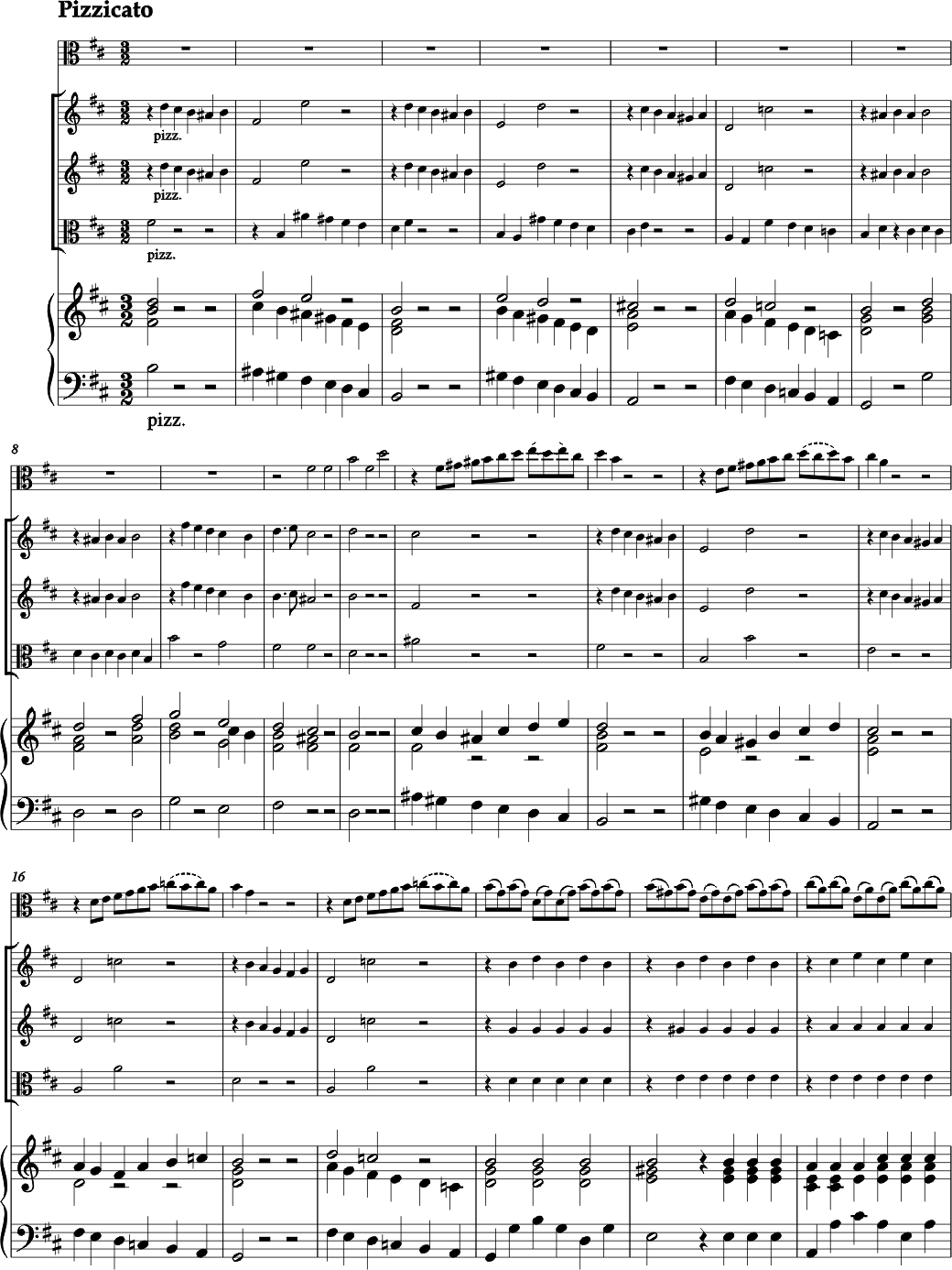 Christoph Graupner Concerto r majeur pour Viole d'amour, Alto et Orchestre  chordes