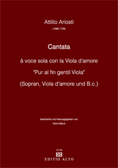 Attilio Ariosti Cantata  voce sola con la Viola d'amore