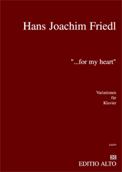 Hans Joachim Friedl Variations for Piano