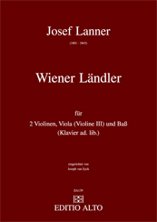 Josef lanner wiener lndler 2 Violinen, Viola und Bass