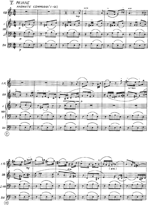 Flte, Oboe, Klarinette, Horn, Fagott