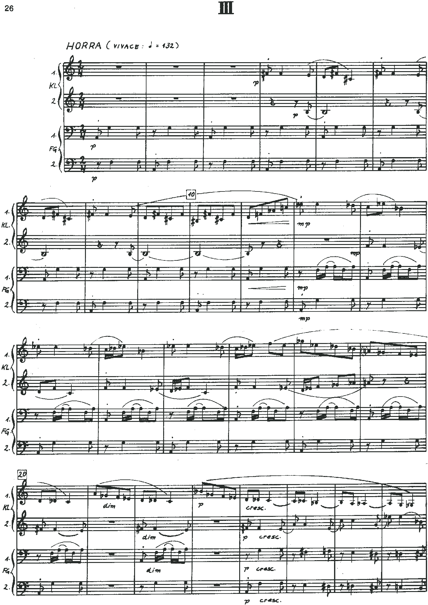 Peter Jona Korn 2 oboen 2 klarinetten 2 hrner 2 fagotte