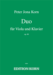 Peter Jona Korn Duet for Viola and Piano