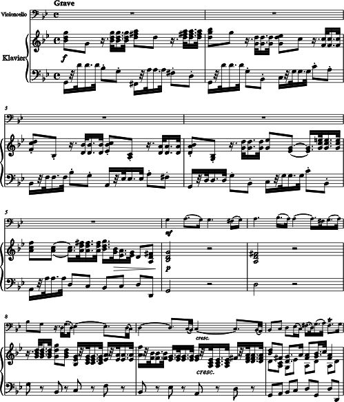 Georg Friedrich Haendel Sonate g moll Violoncello und Klavier
