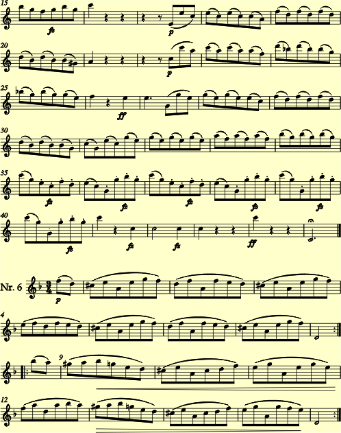 Ludwig van Beethoven 6 Danses champêtres pour flûte et piano