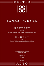 Ignaz Pleyel Sextett F-Dur zwei Violinen, zwei Violen, Violoncello und Kontrabass