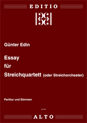 Gnter EdinEssay fr Streichquartett