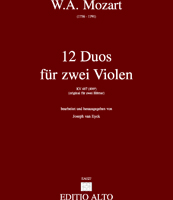 Wolfgang Amadeus Mozart 12 Duets KV 487