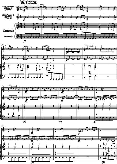 Johann Georg Hoffmann Partie  3 Voci fuer zwei Violen d'amore und Violoncello