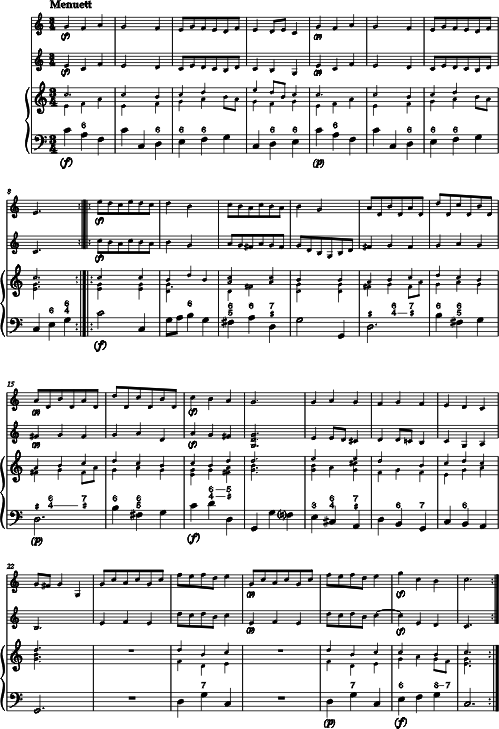 Johann Georg Hoffmann Partie  3 Voci per due Viola d'amore e Violoncello