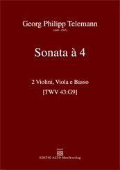 Georg Philipp Telemann Sonata à 4 TWV 43:G9
