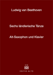 Ludwig van Beethoven Country Dances Saxophone Piano