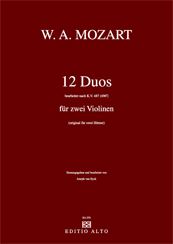 Wolfgang Amadeus Mozart 12 Duos KV 487