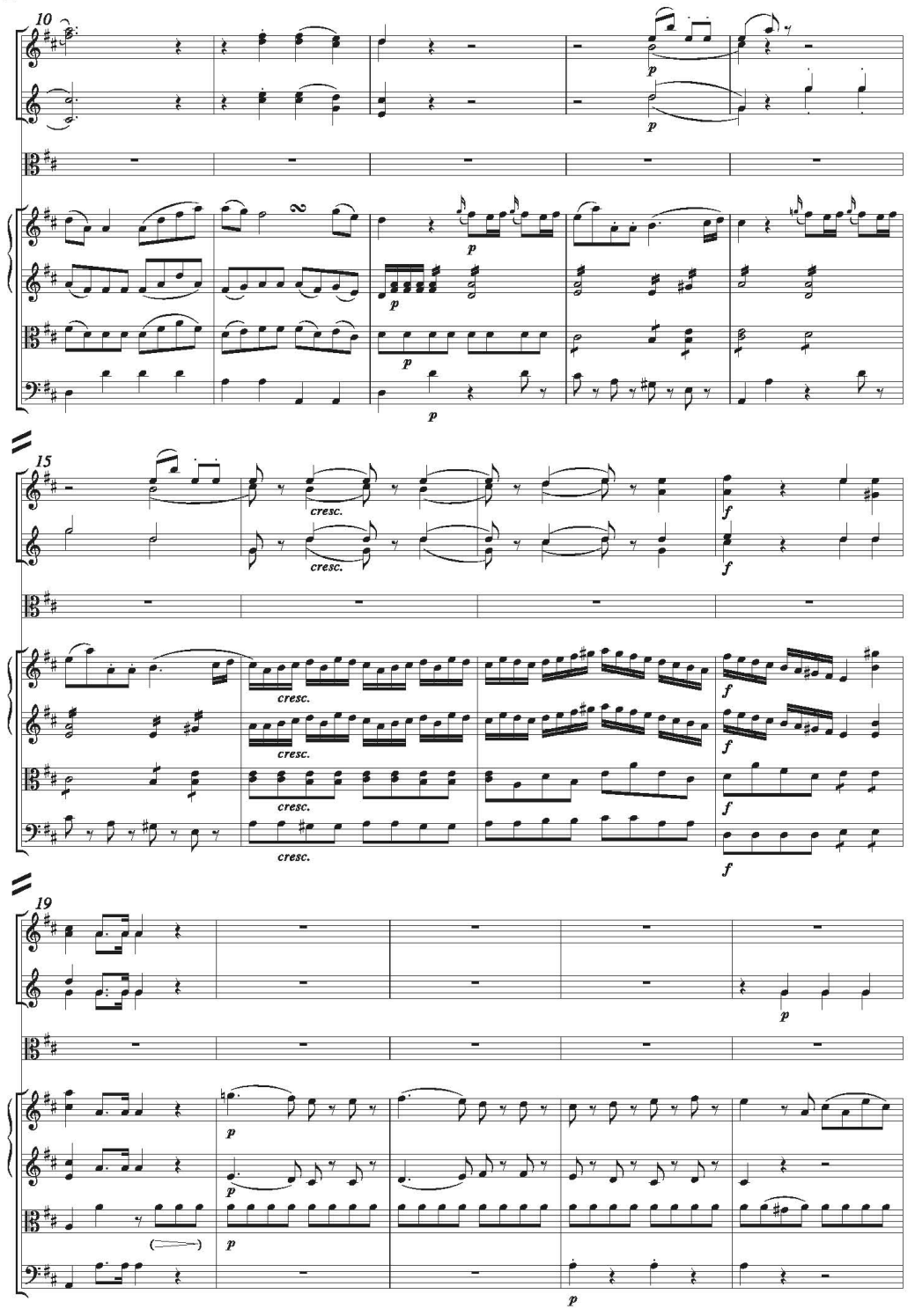 F A Hoffmeister Concerto D major Score