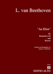 Ludwig van Beethoven An Elise Clarinet Piano