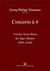 Georg Philipp Telemann Concerto à 4 D-Dur TWV 43:D5