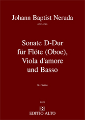 Johann Baptist Neruda Sonate D-Dur für Flöte Viola d'amore Basso