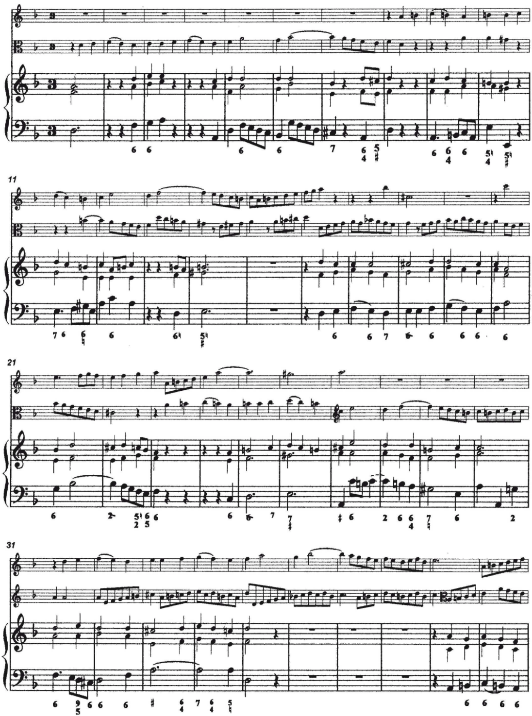 Christoph Graupner trio r mineur flte traversire, viole d'amour, clavecin 