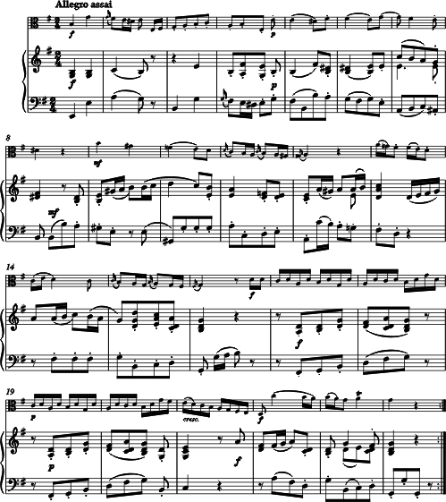SONATA Viola Pianoforte