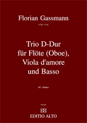 Florian Gassmann für Flöte (Oboe, Violine), Viola d'amore 