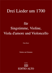 Lieder um 1700 Singstimme Violine Viola d'amore Violoncello