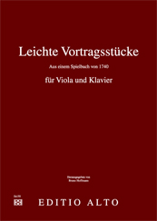 Leichte Vortragsstcke viola klavier