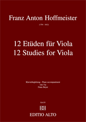 Franz Anton Hoffmeister Etden fr Viola