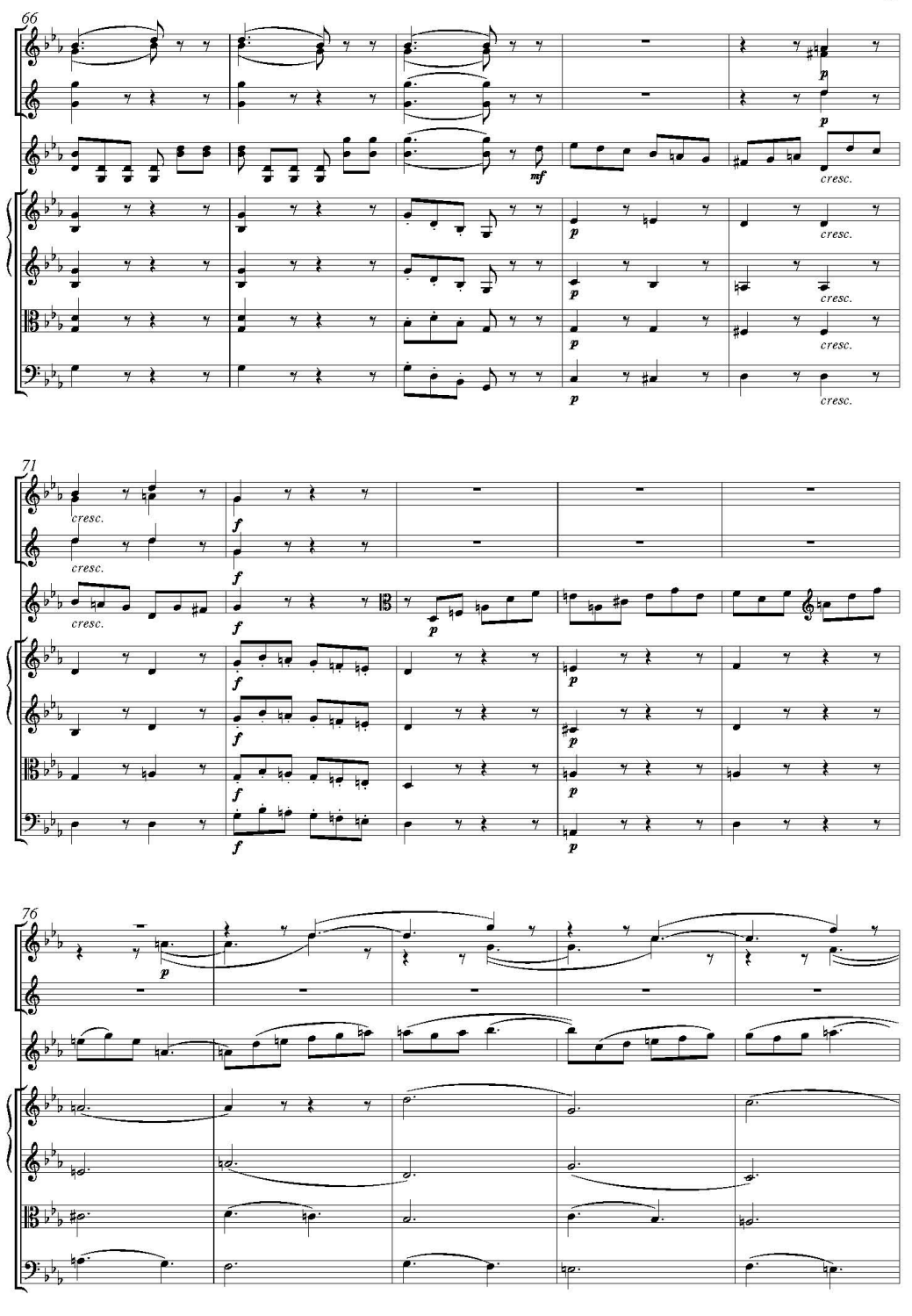 JOHANN CHRISTIAN BACH Koncert altwka Orkiestra Partytura