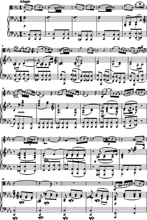 Jean Christian Bach CONCERT DO MINEUR Alto Piano