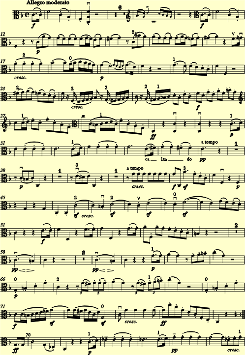 Ludwig van Beethoven Sonata Fa Maggiore per Viola e Pianoforte