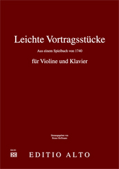 Leichte Vortragsstcke violine klavier