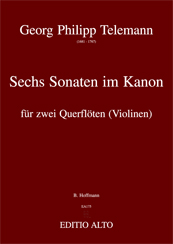 Georg.Philipp Telemann Sechs Sonaten im Kanon op. 5 TWV 40:118-123 2 Flöten