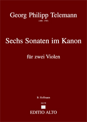 Georg.Philipp Telemann Six Canonic Sonatas op. 5 TWV 40:118-123