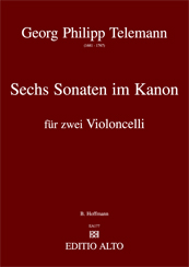 Georg.Philipp Telemann Sechs Sonaten im Kanon op. 5 TWV 40:118-123 2 Violoncelli 