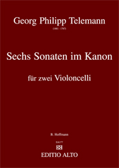 Georg.Philipp Telemann Six Canonic Sonatas op. 5 TWV 40:118-1232 cellos