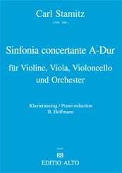 Carl Stamitz Sinfonia concertante A-Dur Violine Viola Cello Orchester Klavierauszug