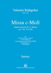 Valentin Rathgeber Missa c Moll