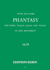 Peter Jona Korn Phantasy op. 28 Horn Violin Cello Piano